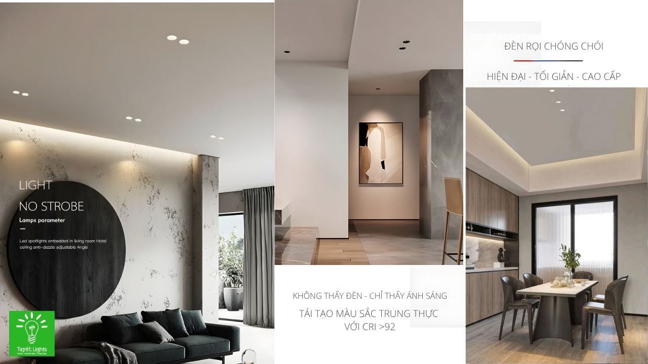 Đèn Rọi "Chuẩn" Kiến Trúc - đèn âm trần spotlight cao cấp